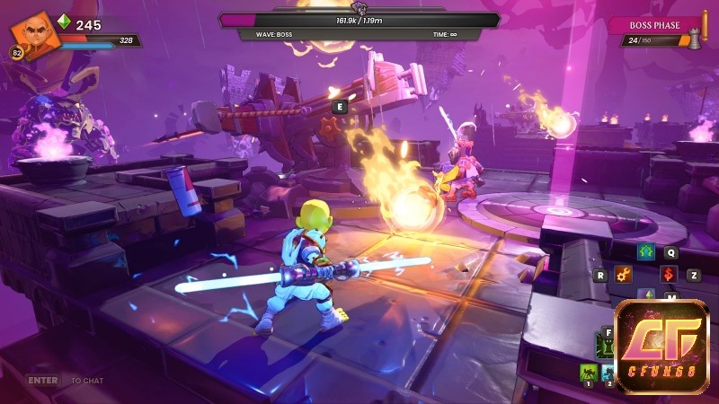 Đồ hoạ Game Dungeon Defenders tạo cảm giác chân thực sống động