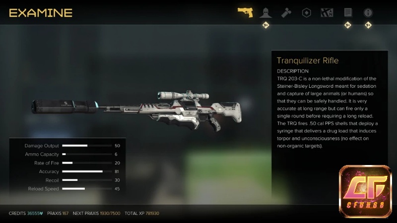Vũ khí Tranquilizer Rifle