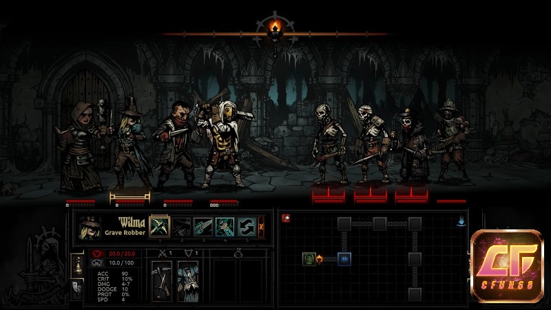 Game Darkest Dungeon là tựa game sinh tồn trong bóng tối u ám đầy huyền bí