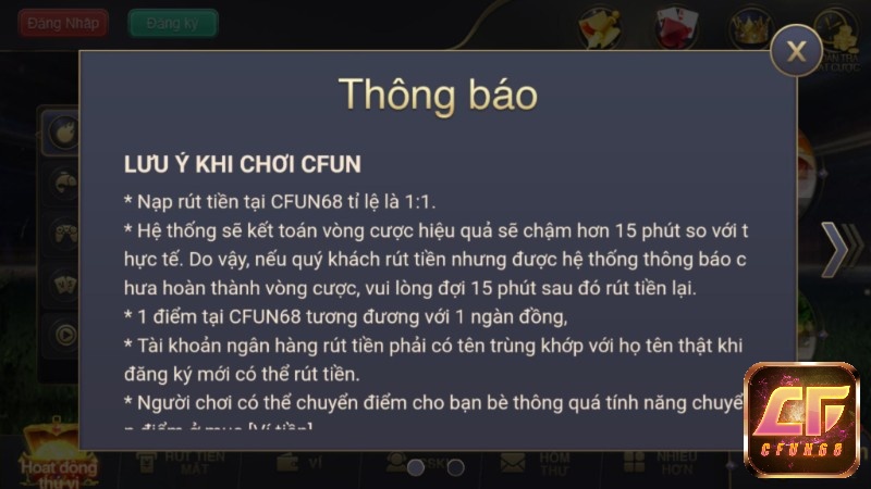 Hệ thống nạp, rút tiền hệ thống cực kì nhanh chóng và tiện lớn để đáp ứng nhu cầu của anh em cược thủ