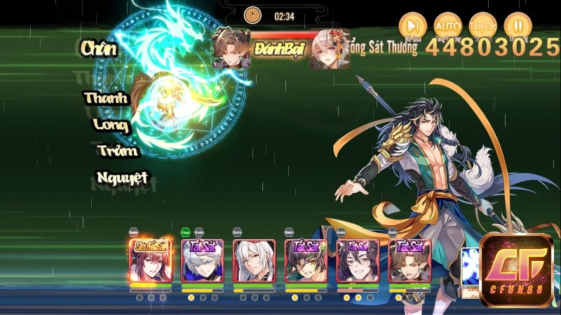 Các nhân vật trong game đều là những vị tướng quen thuộc trong Tam Quốc