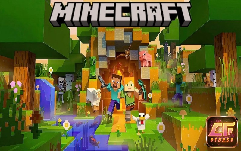 Minecraft không giới hạn sinh tồn đồ họa sandbox thú vị