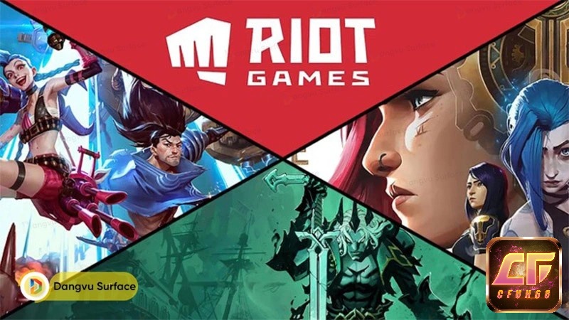Logo các nhà phát hành nổi tiếng như Riot Games, Blizzard, CD Projekt Red – biểu tượng của uy tín và chất lượng