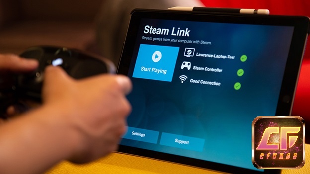 Màn hình hiển thị đánh giá 5 sao và bình luận tích cực của người chơi trên App Store hoặc Steam