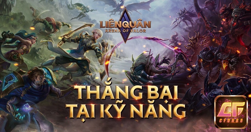 Giao diện chiến đấu 5v5 hấp dẫn trong Liên Quân Mobile – tựa game mobile miễn phí được yêu thích tại Việt Nam